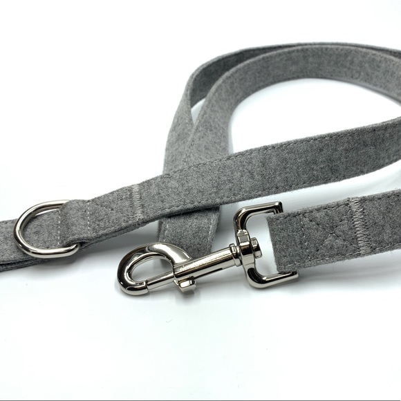 Dog Collar & Leash Set: Heather Grey - Picture 5 of 8